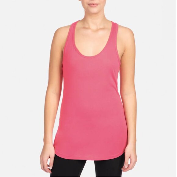 Next Level Apparel Ideal Racerback Tank. Pink Racerback Tank Top. - Picture 1 of 3